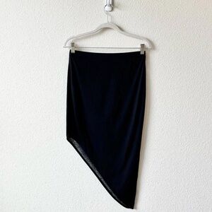 helmut lang modal asymmetric mini skirt